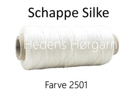 Schappe- Seide 120/2x4 farve 2501 råhvid